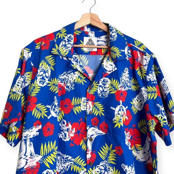 Goonies Dead Man's Isle Sloth Edition First Print Short Sleeve Button Up Mens XL - Picture 3 of 10